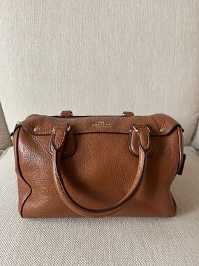 Vintage Coach mini Bennett satchel saddle brown purse